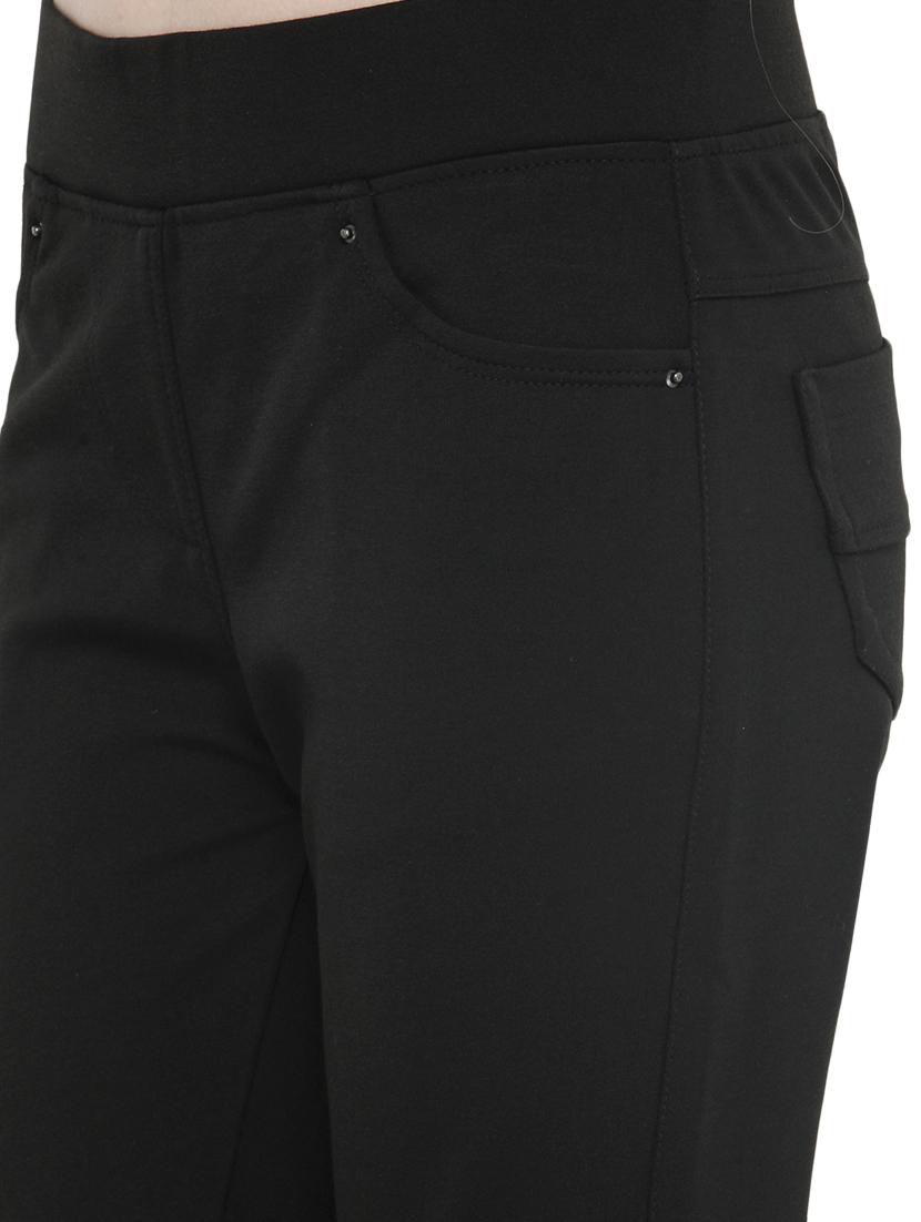 solid black cotton lycra jeggings - 14366628 - Zoom Image - 4