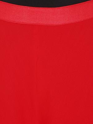 solid red georgette palazzo - 14368884 - Standard Image - 4