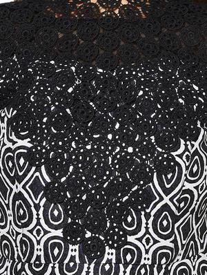 lace detail tie back a-line dress - 14369151 - Standard Image - 4