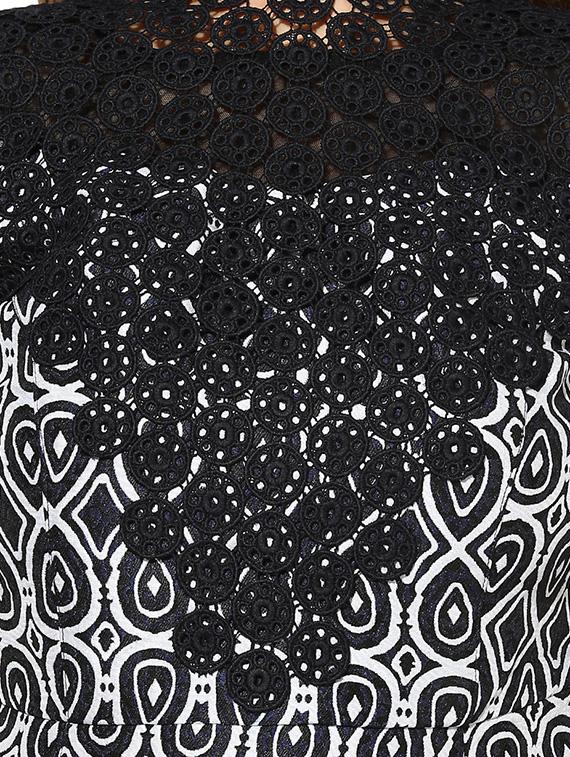 lace detail tie back a-line dress - 14369151 - Zoom Image - 4