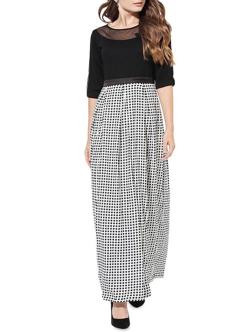 black printed casual dress - 14369153 - Standard Image - 1