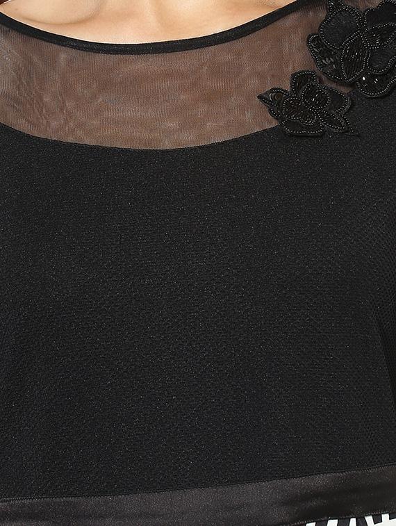 black printed casual dress - 14369153 - Zoom Image - 4