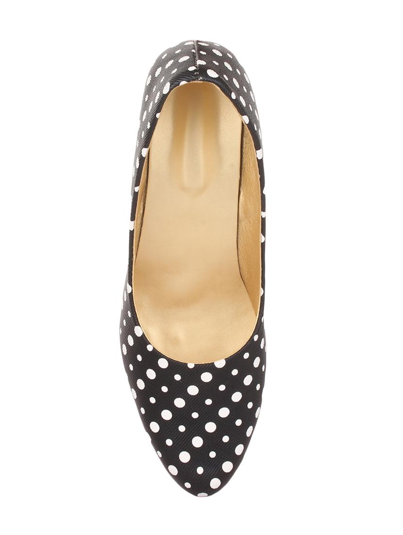 black leatherette slip on pumps - 14369775 - Zoom Image - 4