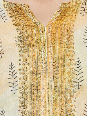 printed unstitched palazzo suit - 14369867 - Standard Image - 4