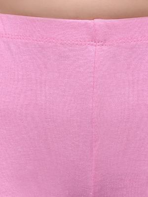 pink cotton leggings - 14372526 - Standard Image - 4