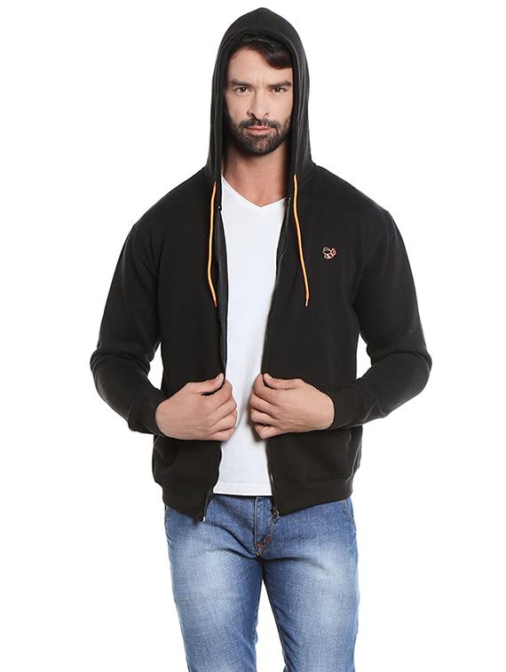 black fleece sweatshirt - 14372642 - Zoom Image - 4