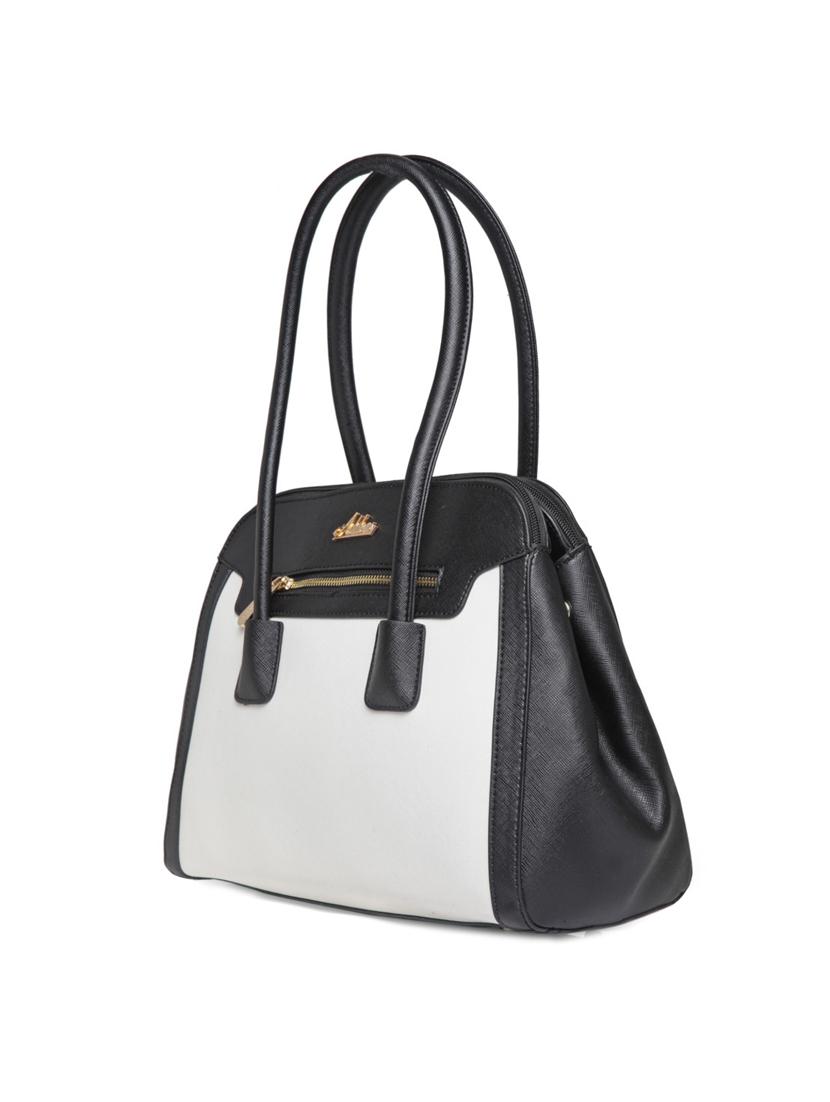white leatherette regular handbag - 14373231 - Zoom Image - 4