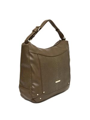 green leatherette hobo handbag - 14373271 - Standard Image - 4