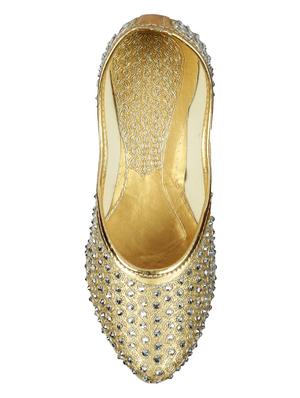 gold slip on jutis - 14383552 - Standard Image - 4