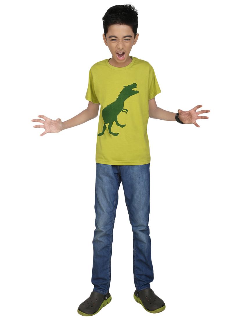 green cotton blend t-shirt - 14387463 - Zoom Image - 4