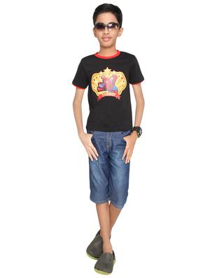 black cotton tshirt - 14387481 - Standard Image - 4