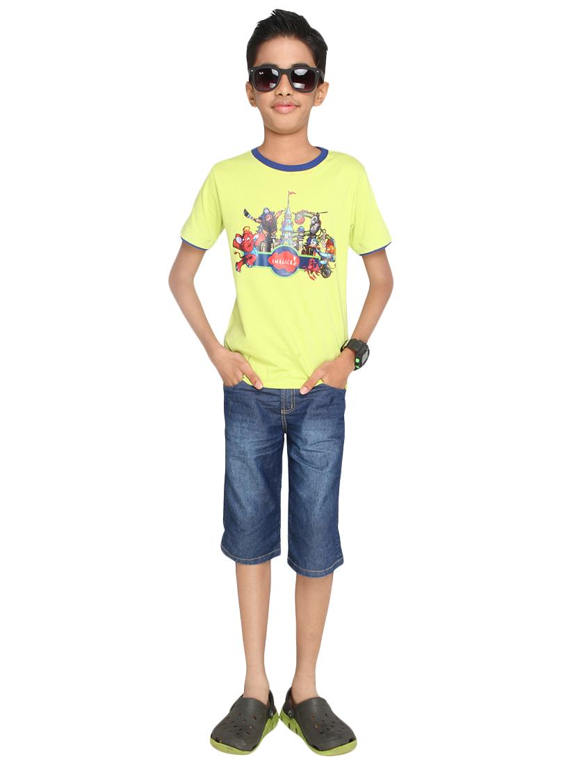yellow cotton t-shirt - 14387487 - Zoom Image - 4