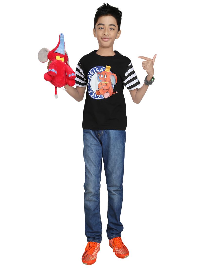 black cotton tshirt - 14387489 - Zoom Image - 4