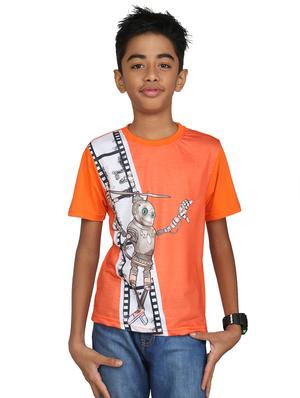 orange cotton tshirt - 14387495 - Standard Image - 4