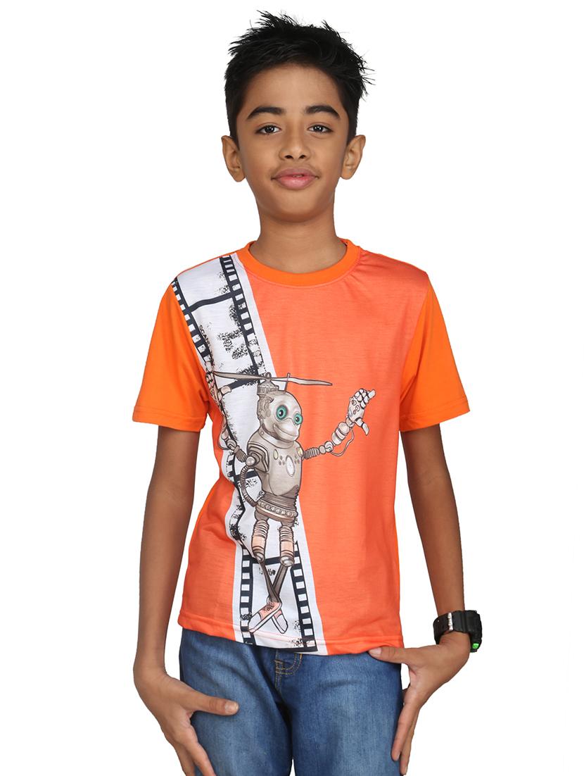 orange cotton tshirt - 14387495 - Zoom Image - 4