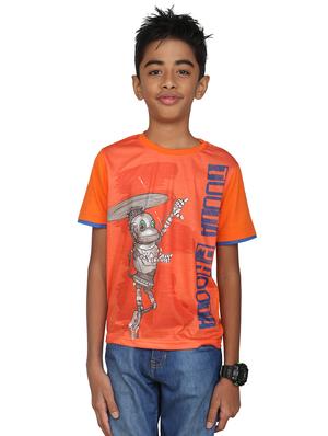 orange cotton tshirt - 14387502 - Standard Image - 4