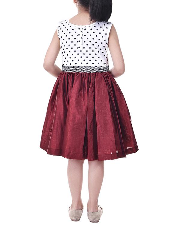 red silk blend frock - 14391342 - Zoom Image - 4