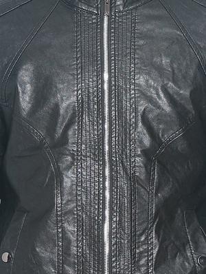 black leather biker jacket - 14394971 - Standard Image - 4