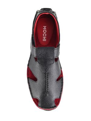 black Leather slip on sandal - 14397746 - Standard Image - 4