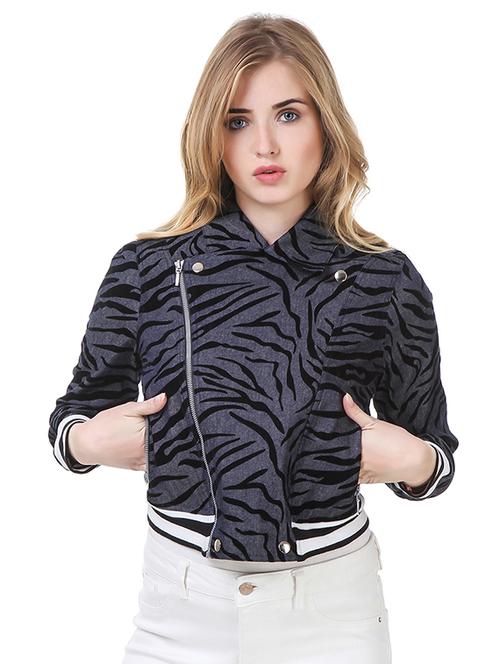 blue denim bomber jacket - 14397986 - Standard Image - 1