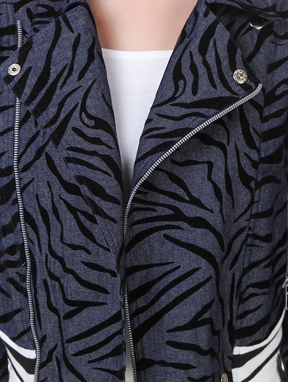 blue denim bomber jacket - 14397986 - Zoom Image - 4