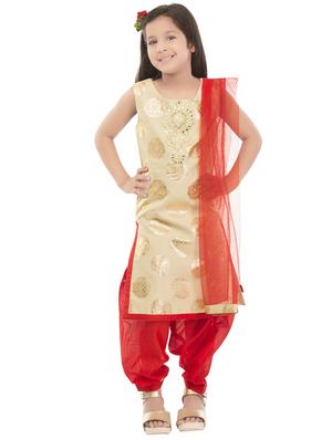 gold silk blend suit set - 14399887 - Standard Image - 4