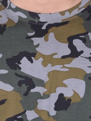 green cotton all over print tshirt - 14404671 - Standard Image - 4