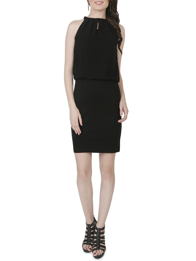 Key hole neck blouson dress - 14407395 - Zoom Image - 4