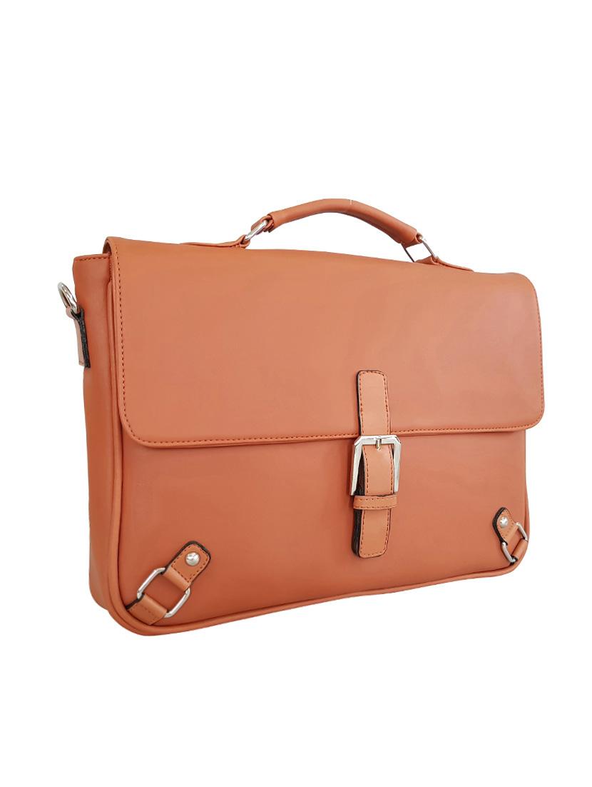 tan leatherette regular sling bag - 14408075 - Zoom Image - 4