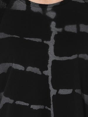 grey printed asymmetrical top - 14410614 - Standard Image - 4