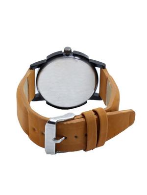 round Analog Dial leatherette Strap Watch Combo - 14410628 - Standard Image - 4