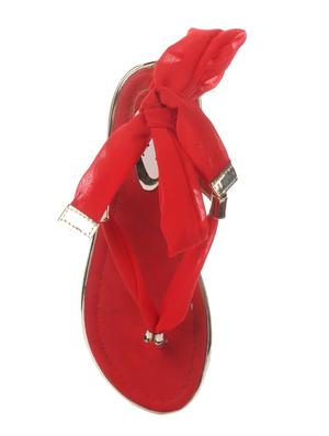 red back strap sandal - 14411926 - Standard Image - 4