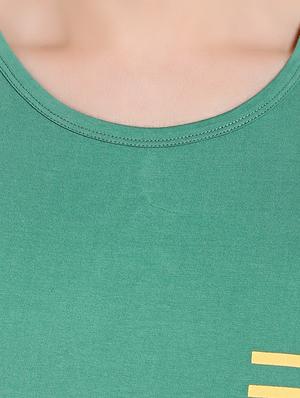 green cotton t-shirt - 14413896 - Standard Image - 4