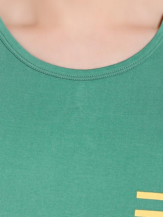 green cotton t-shirt - 14413896 - Zoom Image - 4