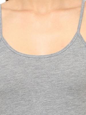 Grey cotton camisole - 14413970 - Standard Image - 4