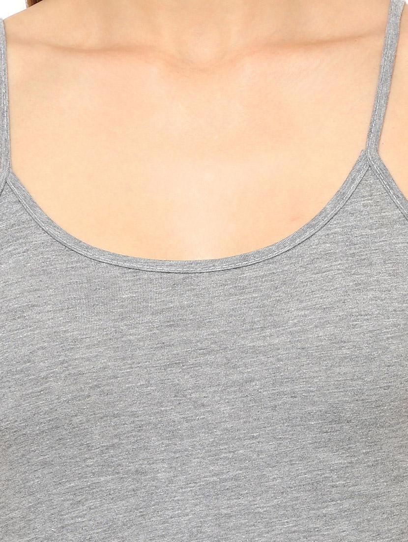 Grey cotton camisole - 14413970 - Zoom Image - 4