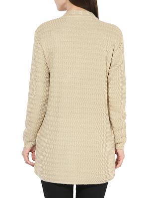 Set of 2 cream woolen cardigan with muffler - 14417525 - Standard Image - 4