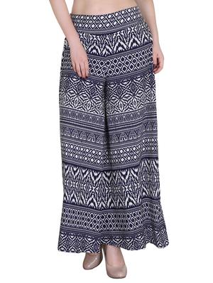 Set of 2 multi colored crepe palazzo - 14417541 - Standard Image - 4