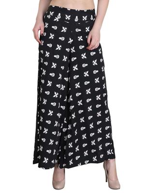 Set of 2 multi colored crepe palazzo - 14417545 - Standard Image - 4
