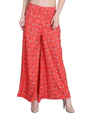 Set of 2 multi colored crepe palazzo - 14417548 - Standard Image - 4