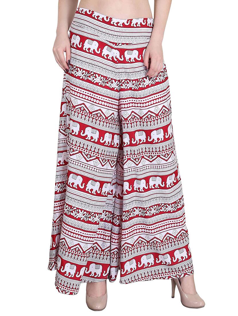 Set of 2 multi colored crepe palazzo - 14417554 - Zoom Image - 4