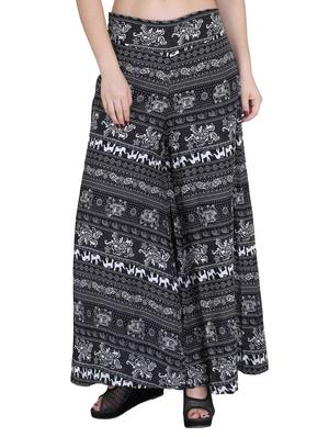 Set of 2 multi colored crepe palazzo - 14417555 - Standard Image - 4