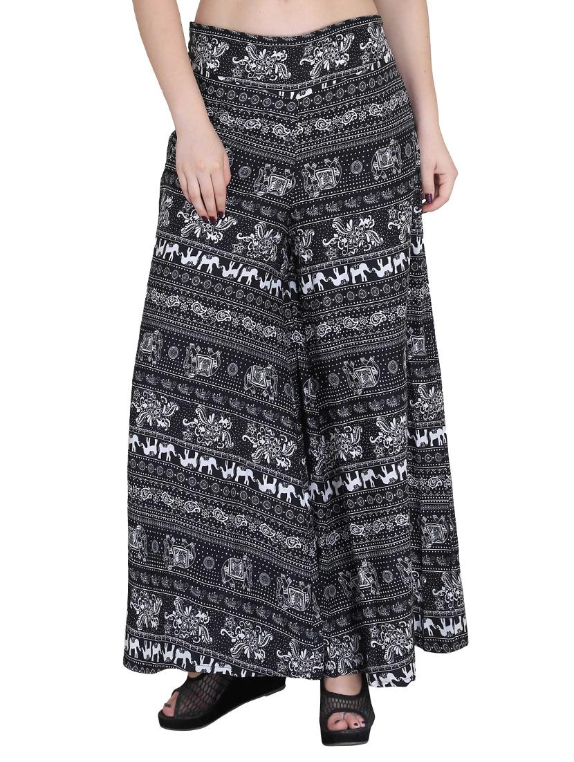 Set of 2 multi colored crepe palazzo - 14417555 - Zoom Image - 4