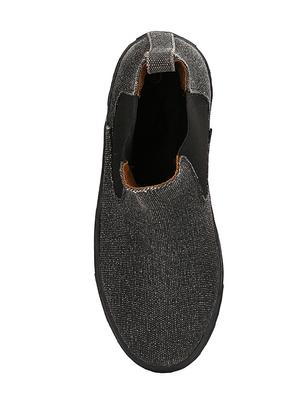 black Canvas slip on sneaker - 14418071 - Standard Image - 4