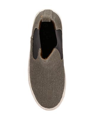 grey Canvas slip on sneaker - 14418074 - Standard Image - 4