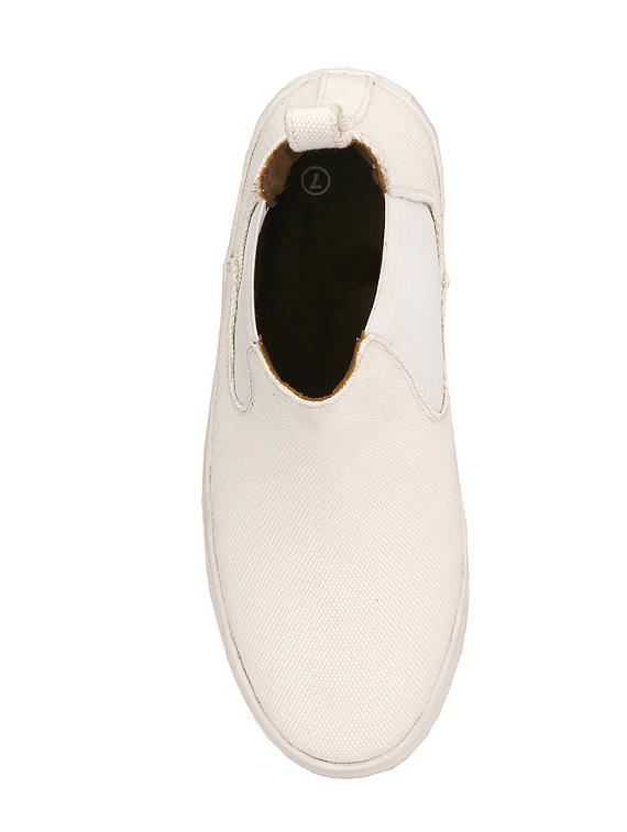 white Canvas slip on sneaker - 14418076 - Zoom Image - 4