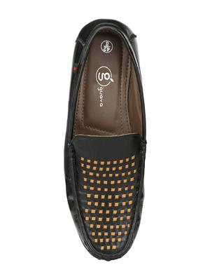black leatherette slip on loafer - 14418078 - Standard Image - 4