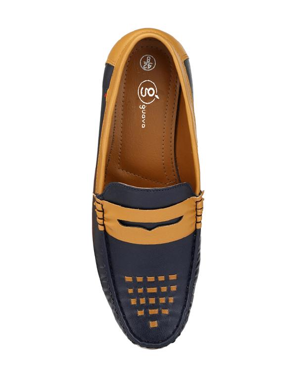 blue leatherette slip on loafer - 14418079 - Zoom Image - 4