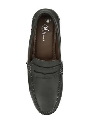 grey leatherette slip on loafer - 14418082 - Standard Image - 4