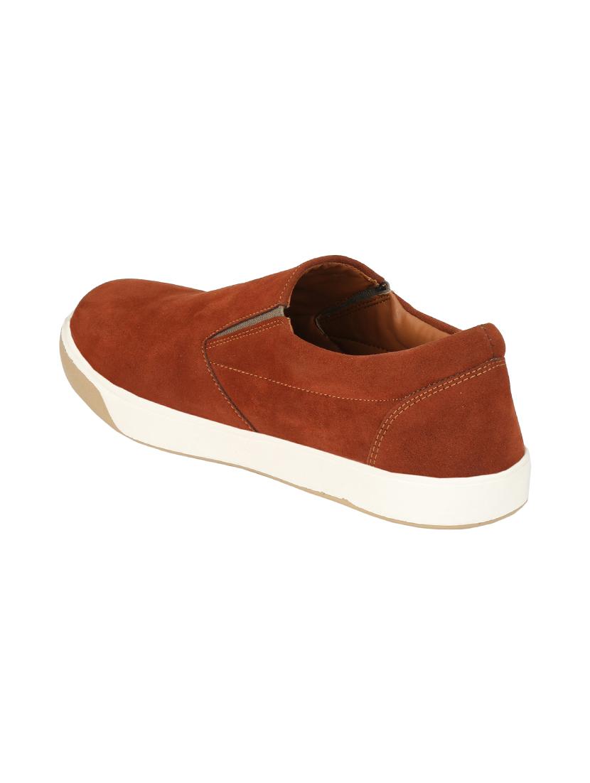 brown Suede casual slipon - 14418085 - Zoom Image - 4